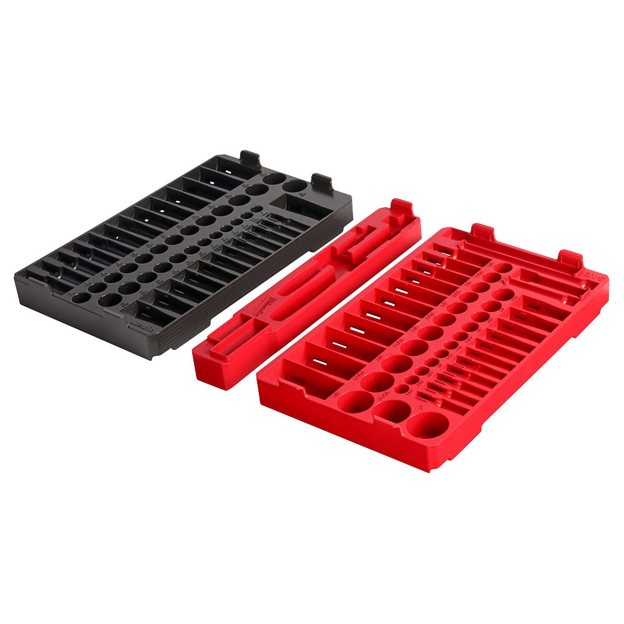 Milwaukee 106-Pc. Combo Kit, 56-pc. 3/8in.-Drive Ratchet and Socket Set, 50-Pc. 1/4in.-Drive Ratchet and Socket Set, PACKOUT Organizer, SAE/Metric, Model# 48-22-9486